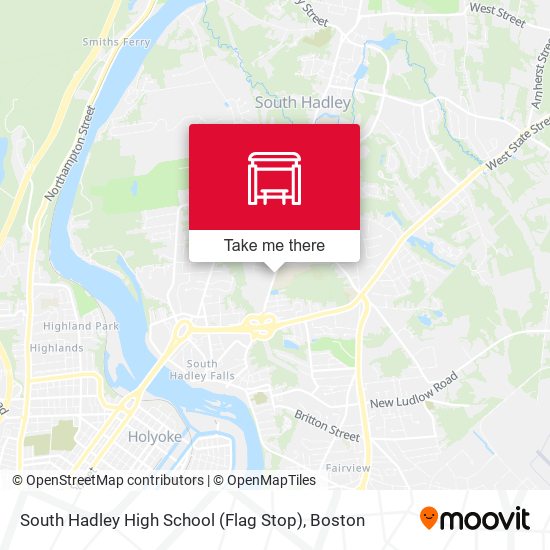 South Hadley High School (Flag Stop) map