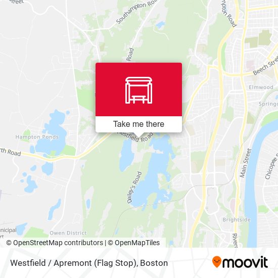 Westfield / Apremont (Flag Stop) map