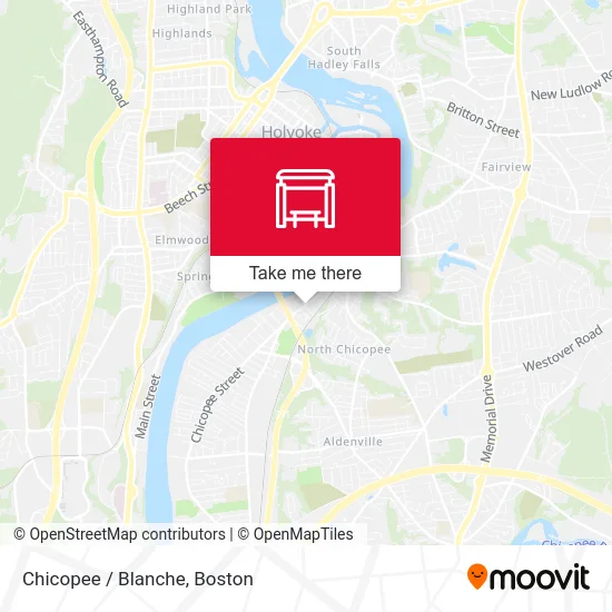 Chicopee / Blanche map