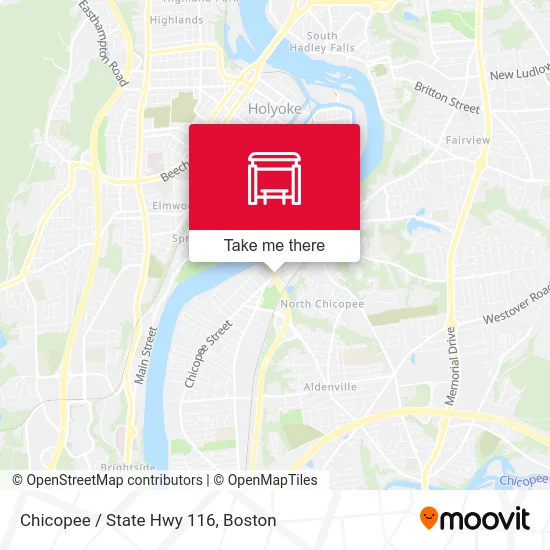 Chicopee / State Hwy 116 map