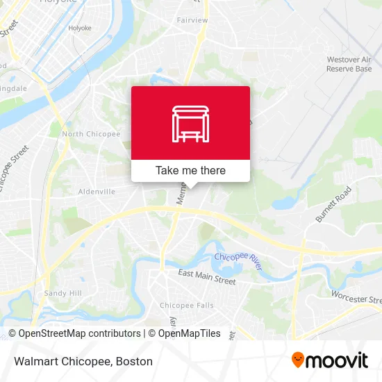 Walmart Chicopee map