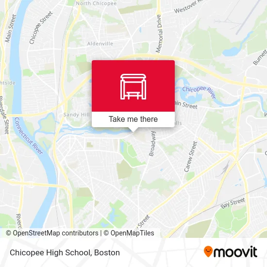 Chicopee High School map