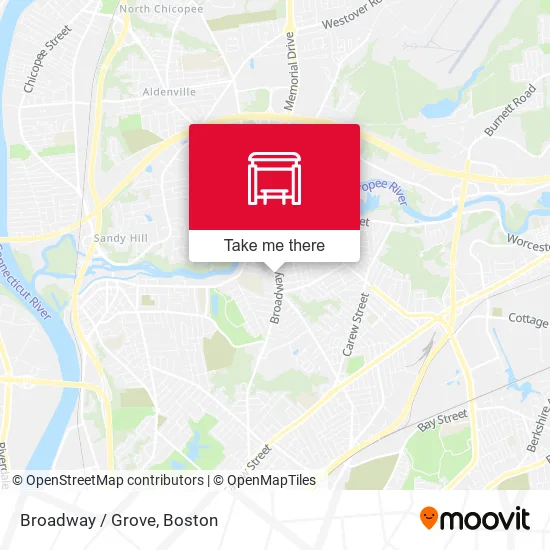 Broadway / Grove map