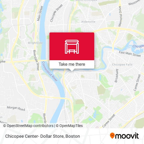 Chicopee Center- Dollar Store map