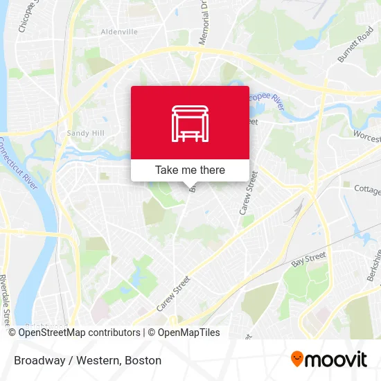 Broadway / Western map