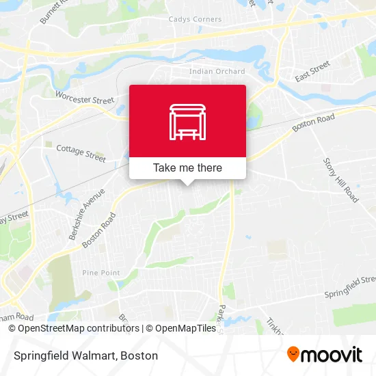 Springfield Walmart map