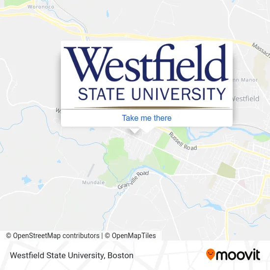 Westfield State University map
