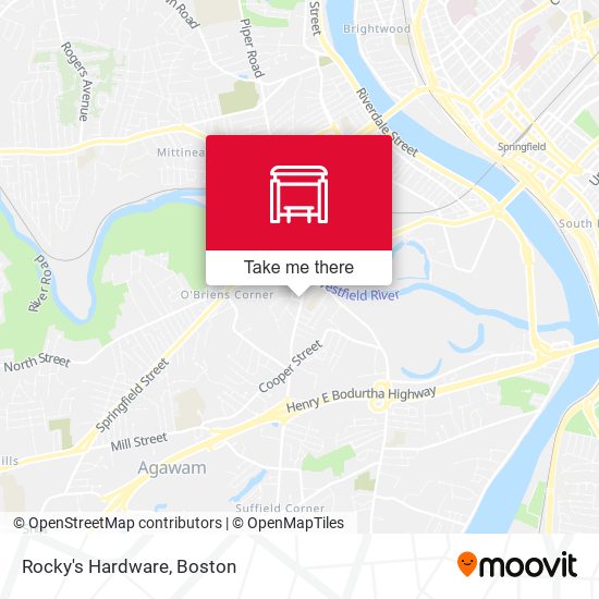 Rocky's Hardware map