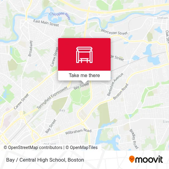 Bay / Central High School map