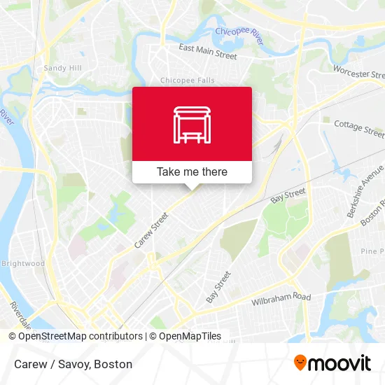Carew / Savoy map