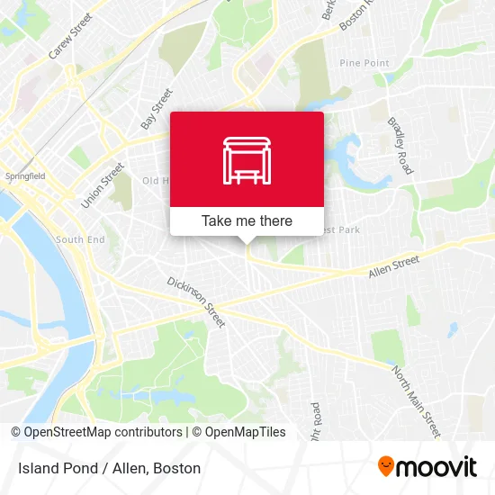 Island Pond / Allen map