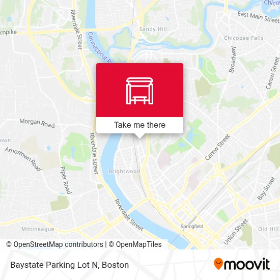 Baystate Parking Lot N map