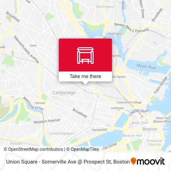 Union Square - Somerville Ave @ Prospect St map