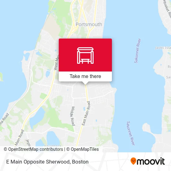 E Main Opposite Sherwood map