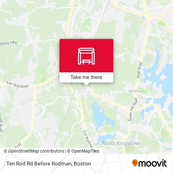 Ten Rod Rd Before Rodman map