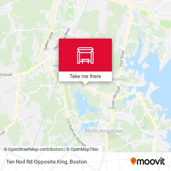 Ten Rod Rd Opposite King map