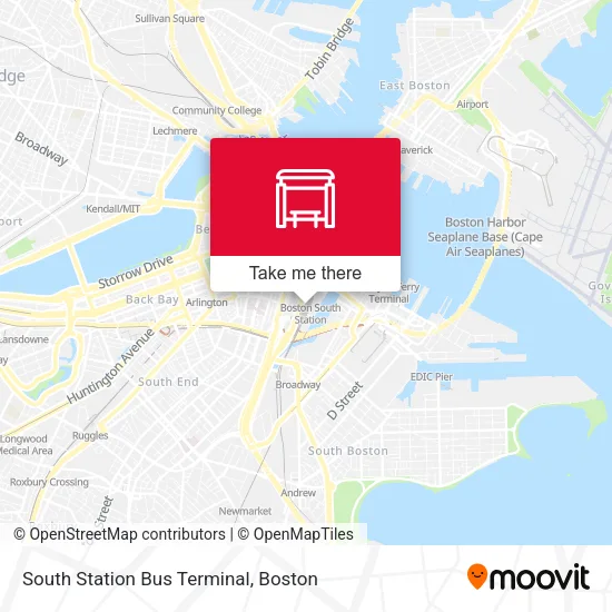 South Station Bus Terminal map