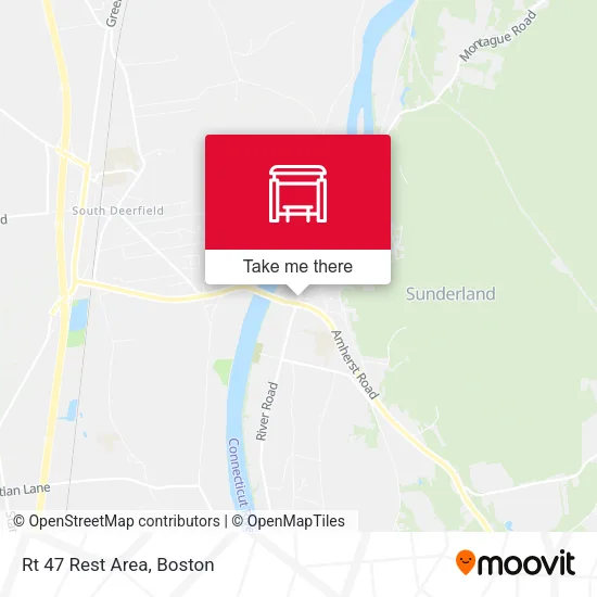 Rt 47 Rest Area map