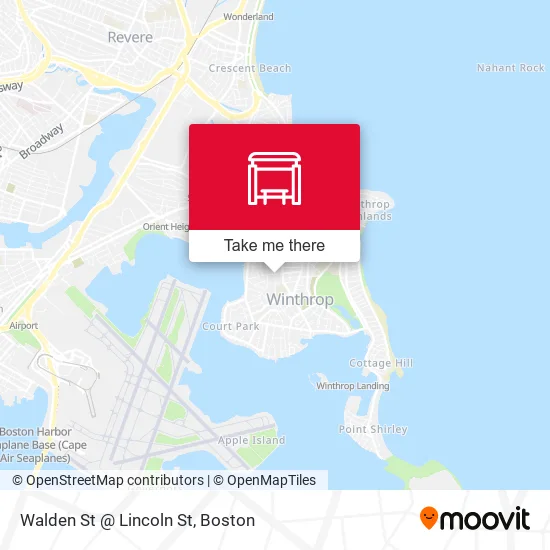 Walden St @ Lincoln St map