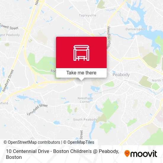 10 Centennial Drive - Boston Children's @ Peabody map