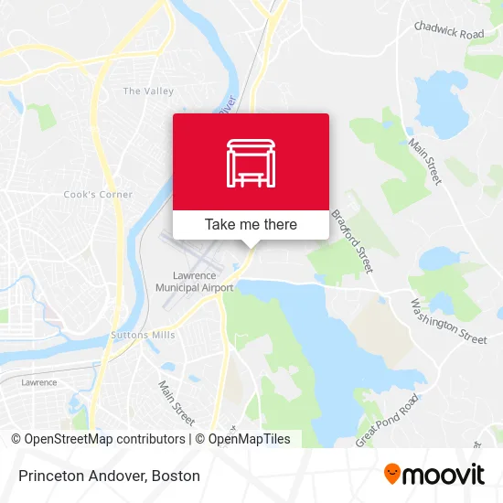 Princeton Andover map