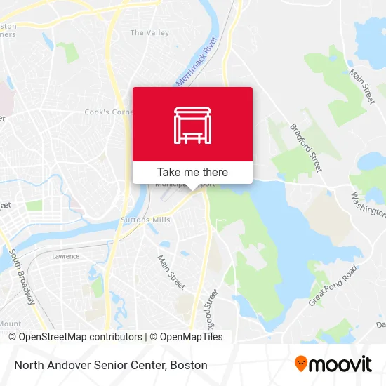 North Andover Senior Center map