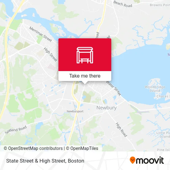 State Street & High Street map