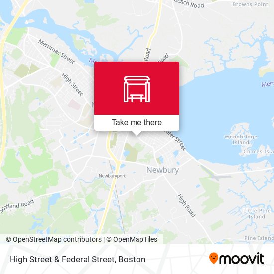 Mapa de High Street & Federal Street