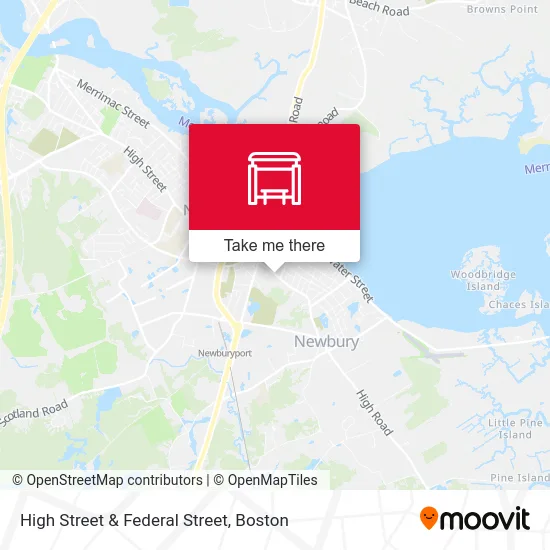 High Street & Federal Street map