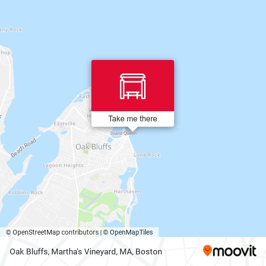 Oak Bluffs, Martha's Vineyard, MA map