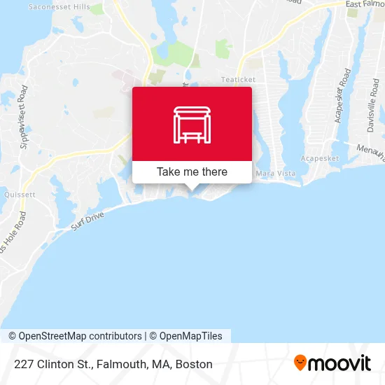 227 Clinton St., Falmouth, MA map