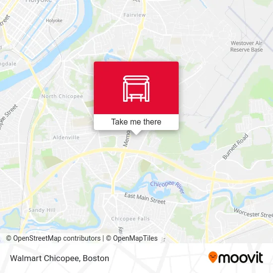 Mapa de Walmart Chicopee