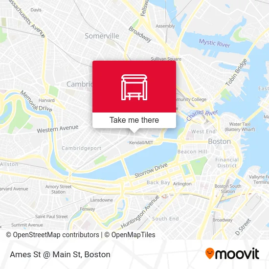 Ames St @ Main St map