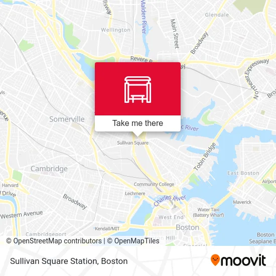 Sullivan Square Station map