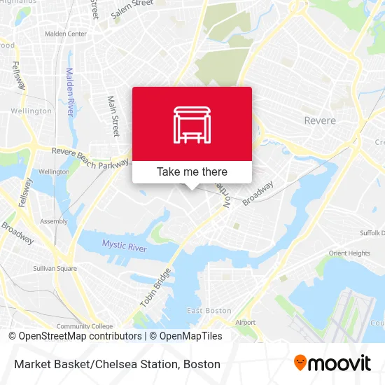 Market Basket/Chelsea Station map