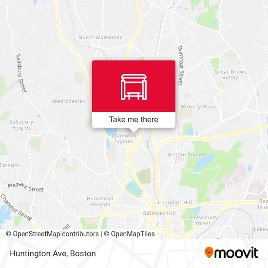 Huntington Ave map
