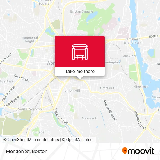 Mendon St map