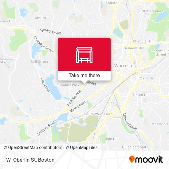 W. Oberlin St map