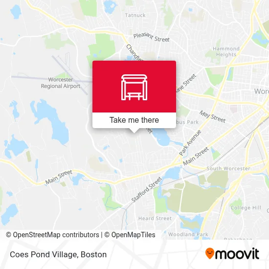 Coes Pond Village map