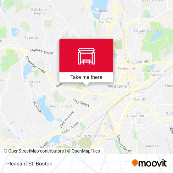 Pleasant St map