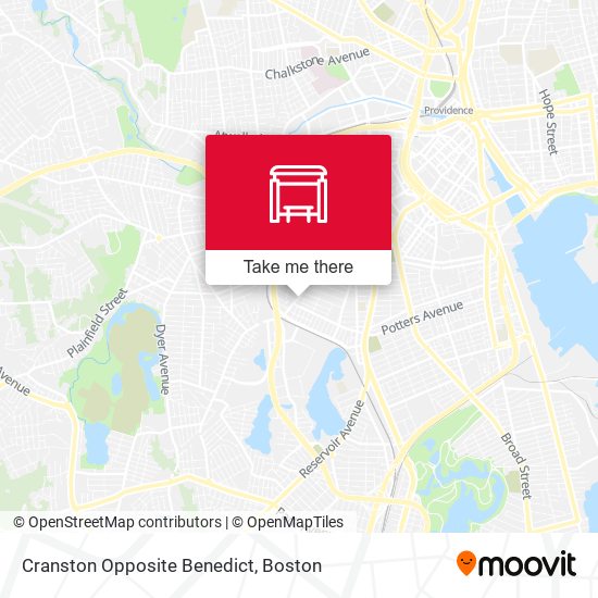 Cranston Opposite Benedict map