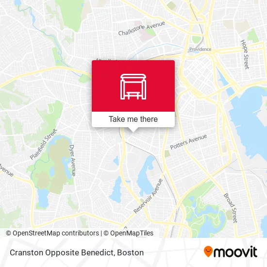 Cranston Opposite Benedict map