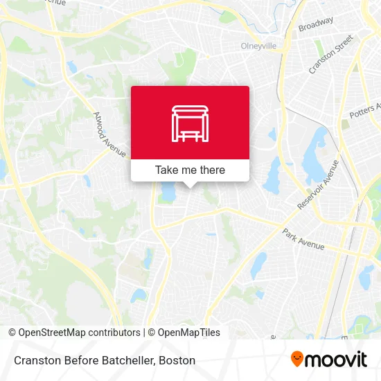 Cranston Before Batcheller map