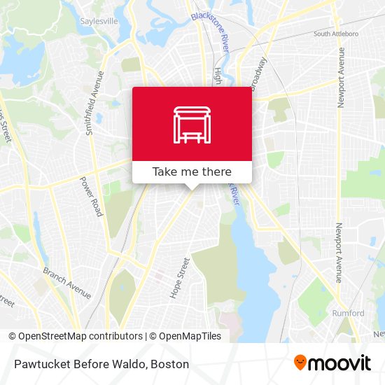 Pawtucket Before Waldo map