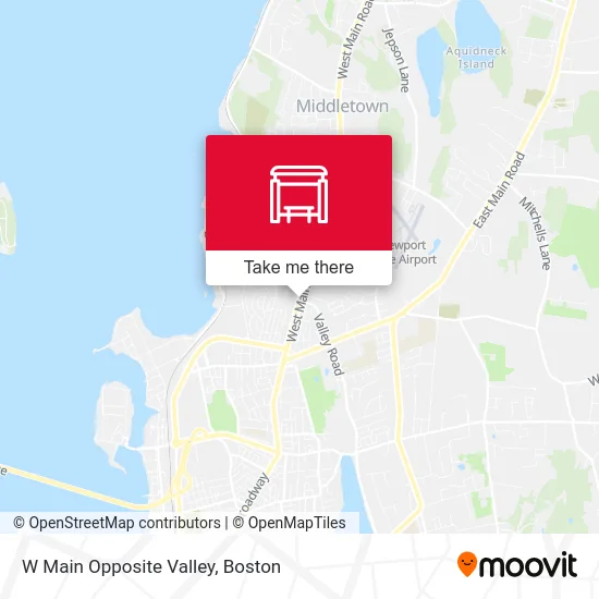 W Main Opposite Valley map