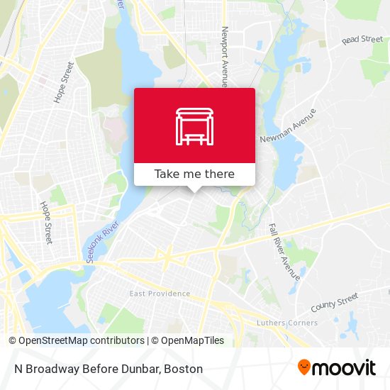 Mapa de N Broadway Before Dunbar