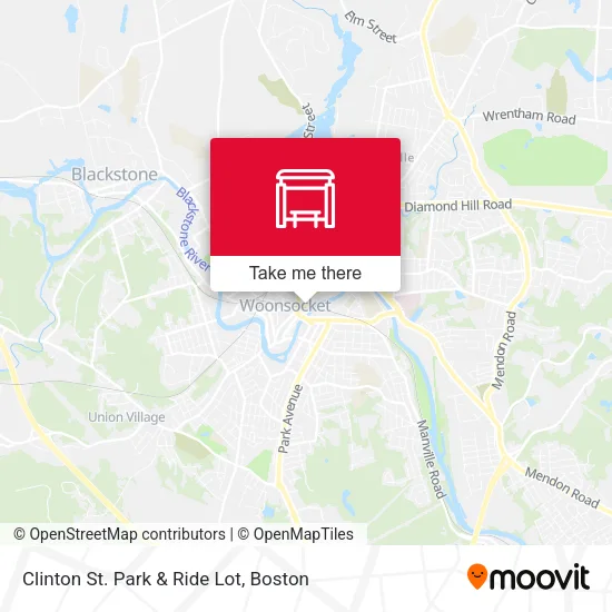 Mapa de Clinton St. Park & Ride Lot