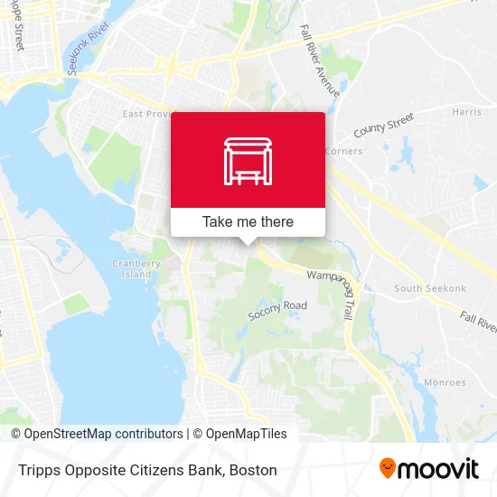 Tripps Opposite Citizens Bank map