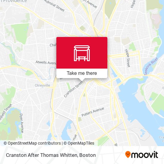 Cranston After Thomas Whitten map