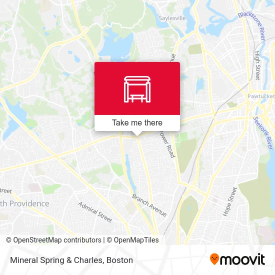 Mineral Spring & Charles map